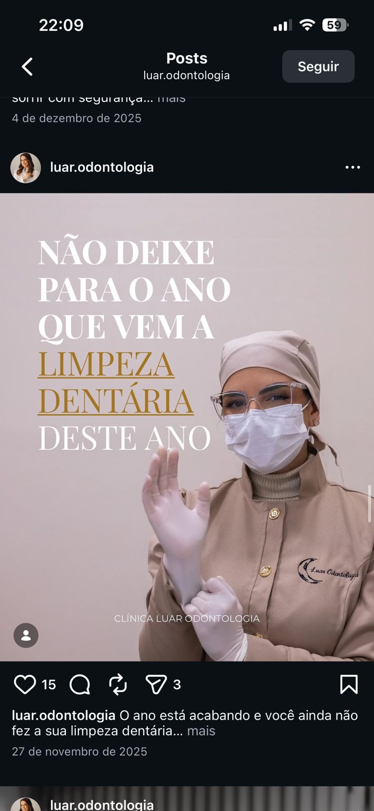 Limpeza dentária